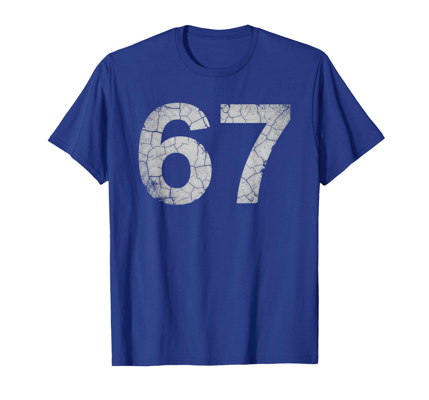 Distressed Number 67 Jersey Player Six Seven Meme T-Shirt