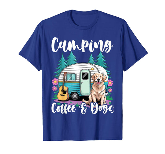 Camping Coffee and Dogs T-Shirt