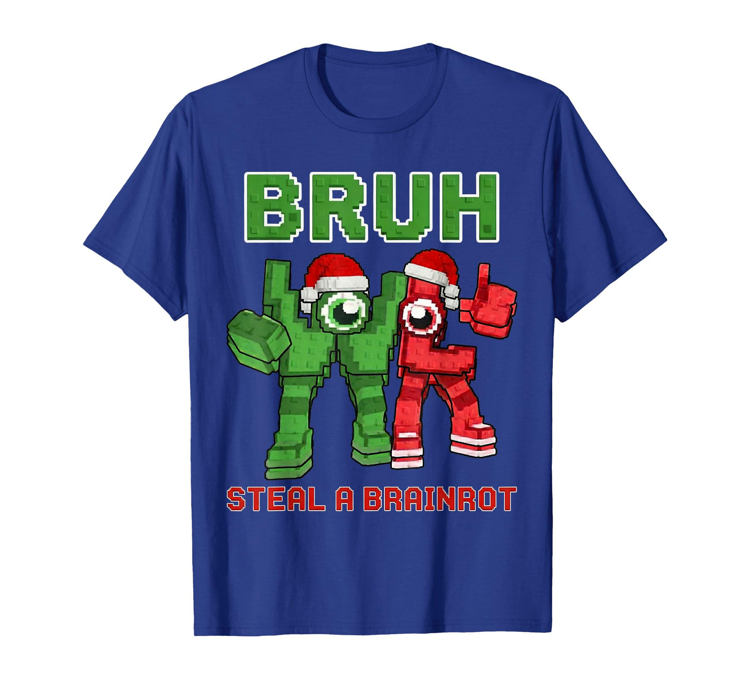 Bruh Steal a Brain Rot Shirt Funny Christmas Brainrot Meme T-Shirt