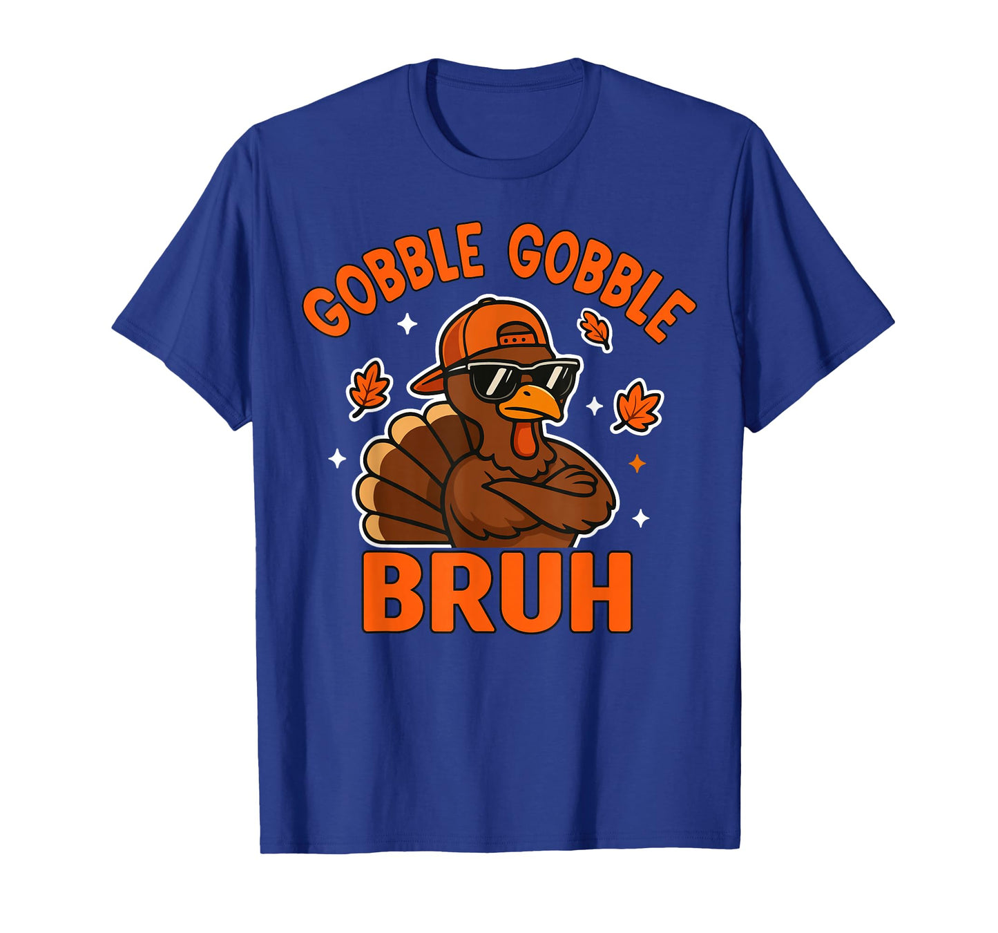 Bruh Thanksgiving Turkey Gobble Shirt Kids Teens Boys Funny T-Shirt
