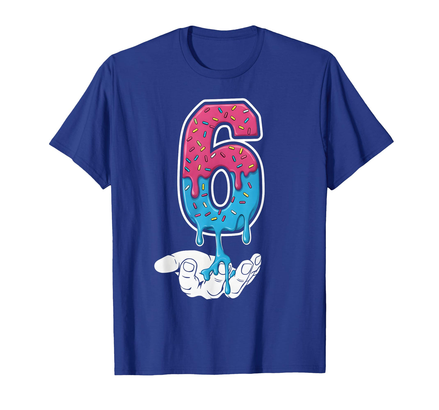 6 Number Six Team Sports Ice Cream Drip 67 Six Seven Meme T-Shirt