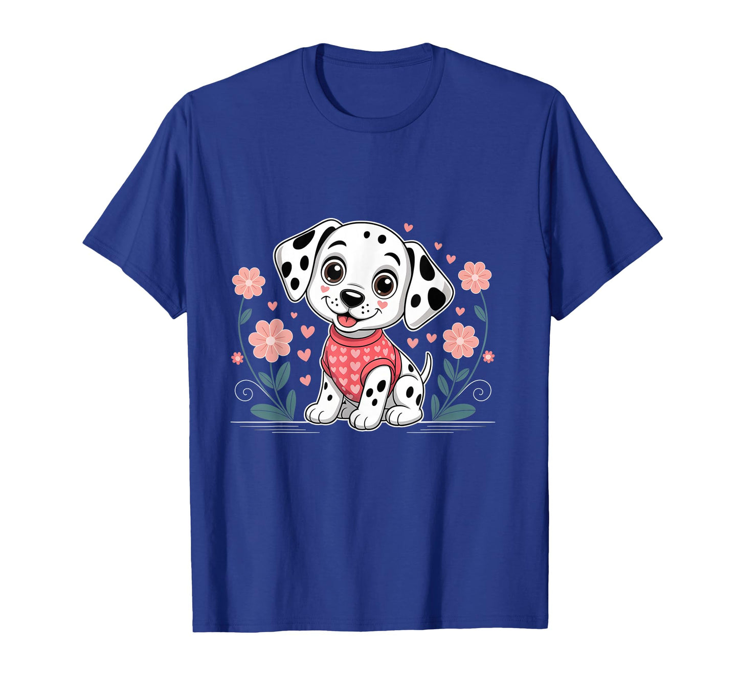 Cute Dalmatian Valentines Day Dog Lover Heart T-Shirt