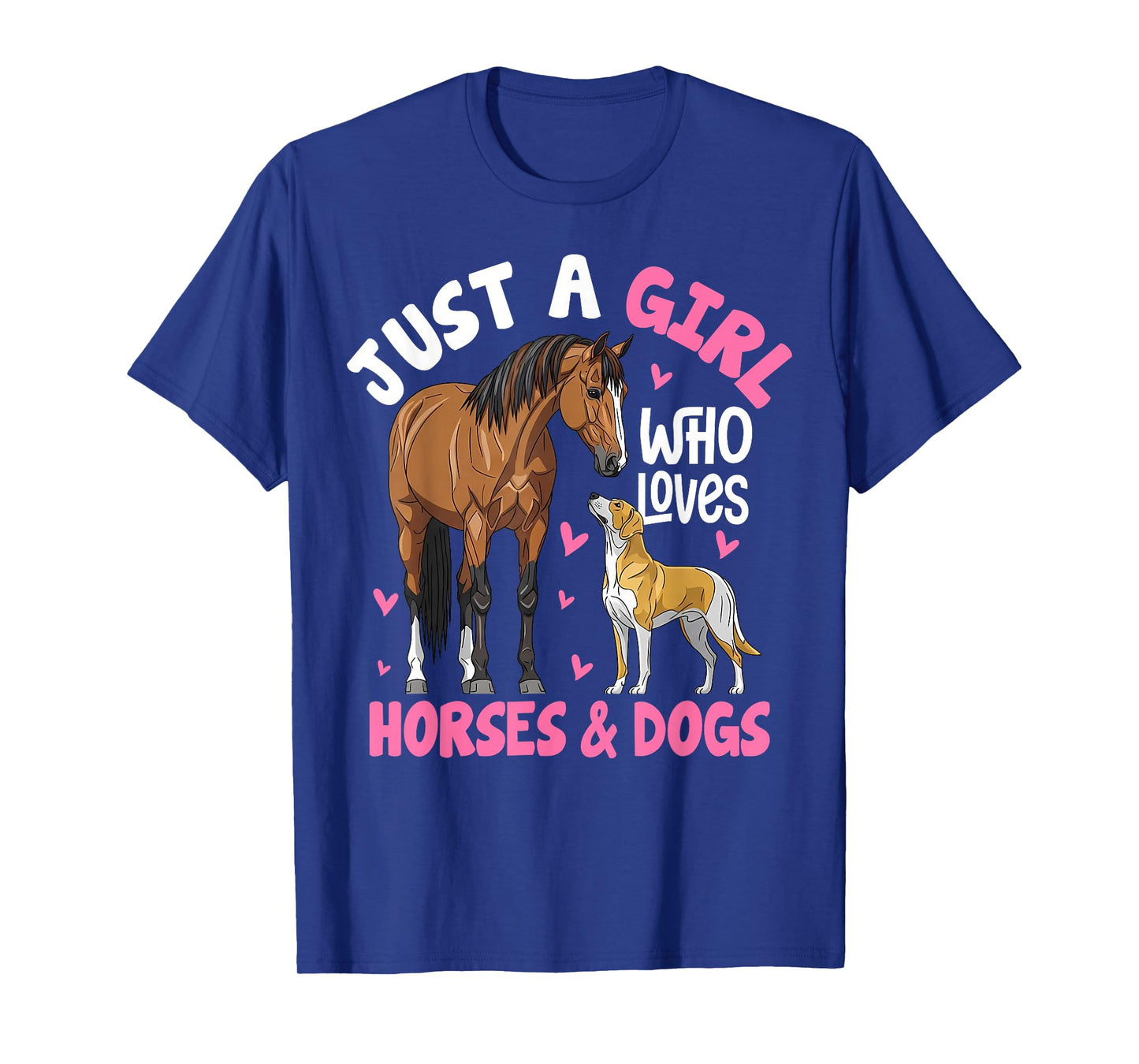Just a Girl Who Loves Horses and Dogs Toddler Kids T-Shirt