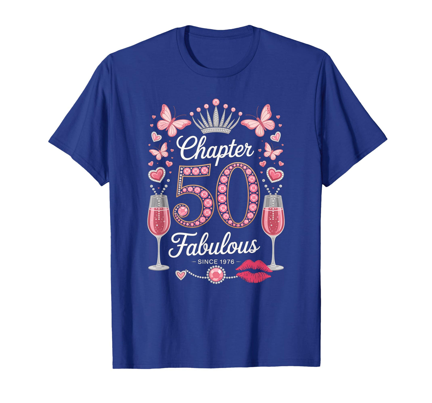Chapter 50 Fabulous Since 1976 50-Year-Old Gift 50th Bday T-Shirt