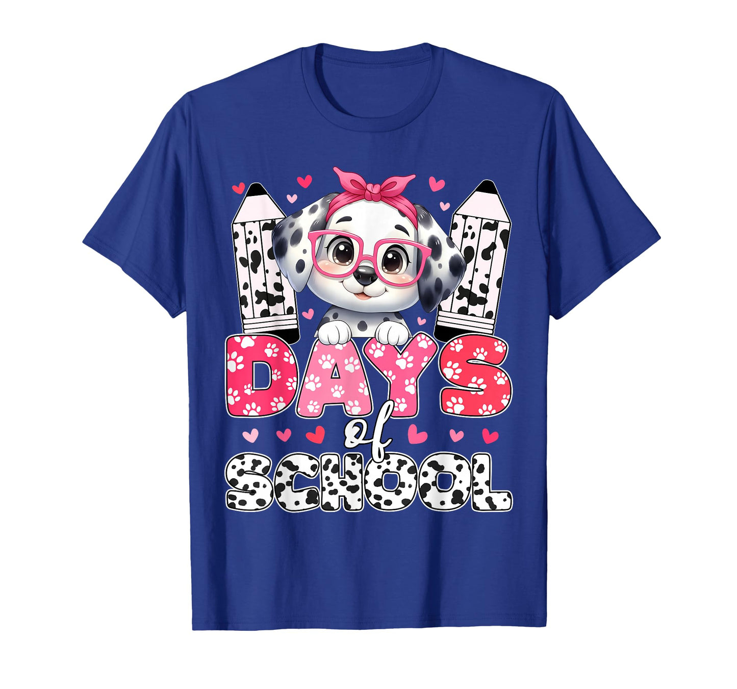 101 Days Cute Dog 100th Day of School Girl Teacher Kid T-Shirt
