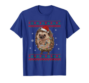 Hedgehog Christmas Sweater Hedgehog Christmas Tree Lights T-Shirt