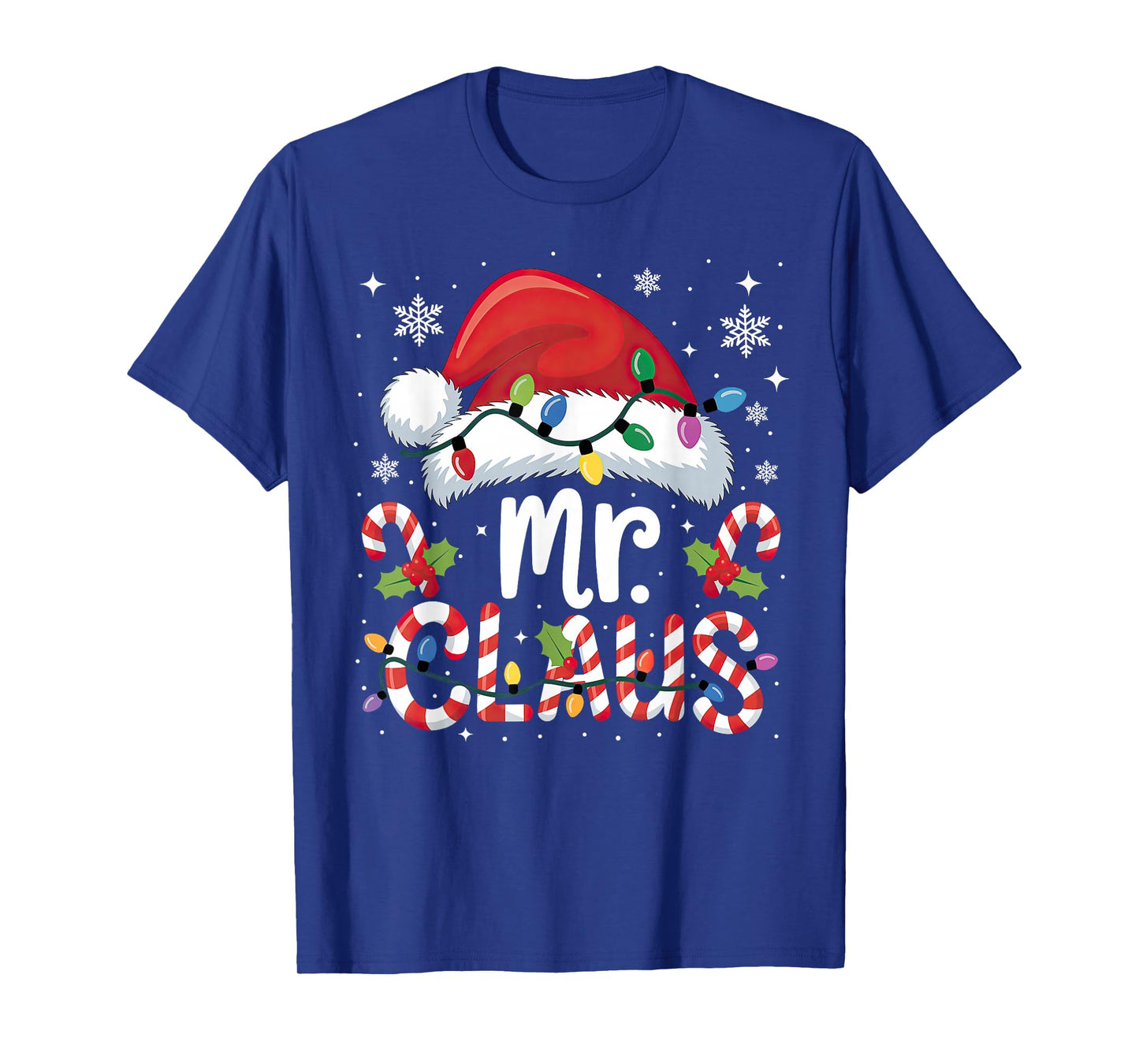 Mr and Mrs Claus Couples Matching Christmas T-Shirt