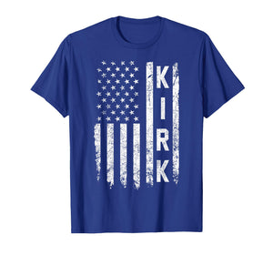 Retro Vintage Kirk US Flag T-Shirt