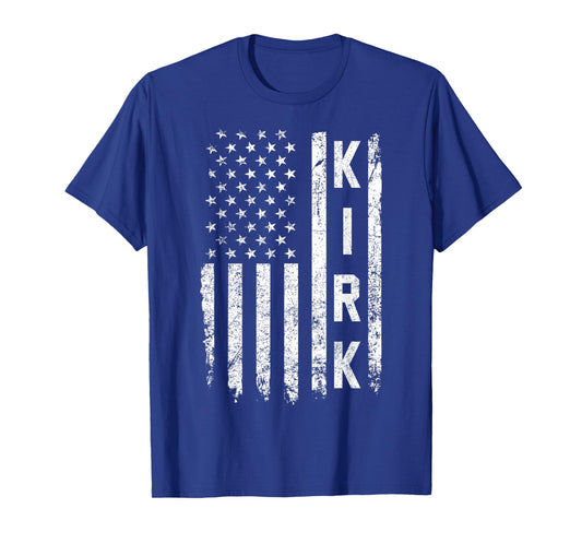Retro Vintage Kirk US Flag T-Shirt
