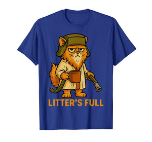 Litter’s Full Funny Cat Lovers Christmas Xmas T-Shirt