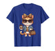 Fashion Funny Leopard Cat Coffee Cute Women Girls T-Shirt