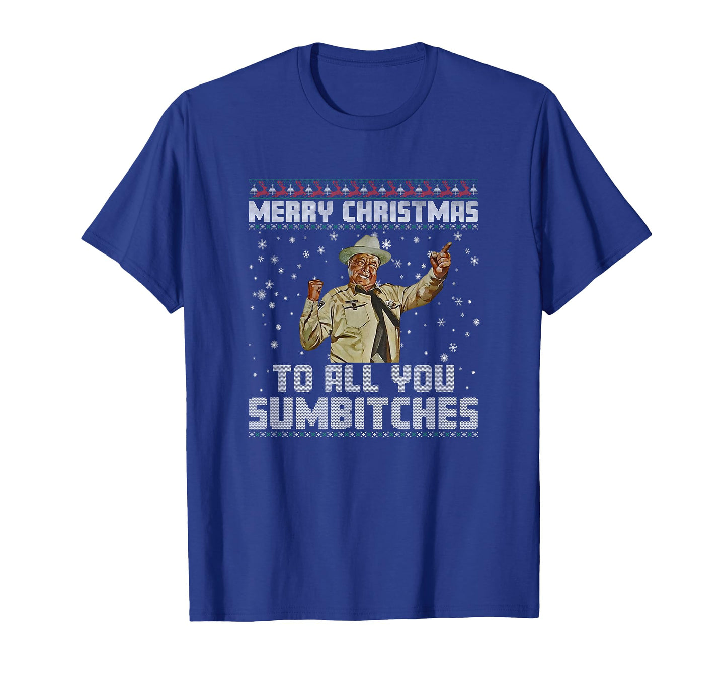 Merry Christmas to All You Sumbitches Ugly Sweater Style T-Shirt