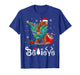Santa Bigfoot Christmas Tree Xmas Lights Boys Men Sasquax T-Shirt
