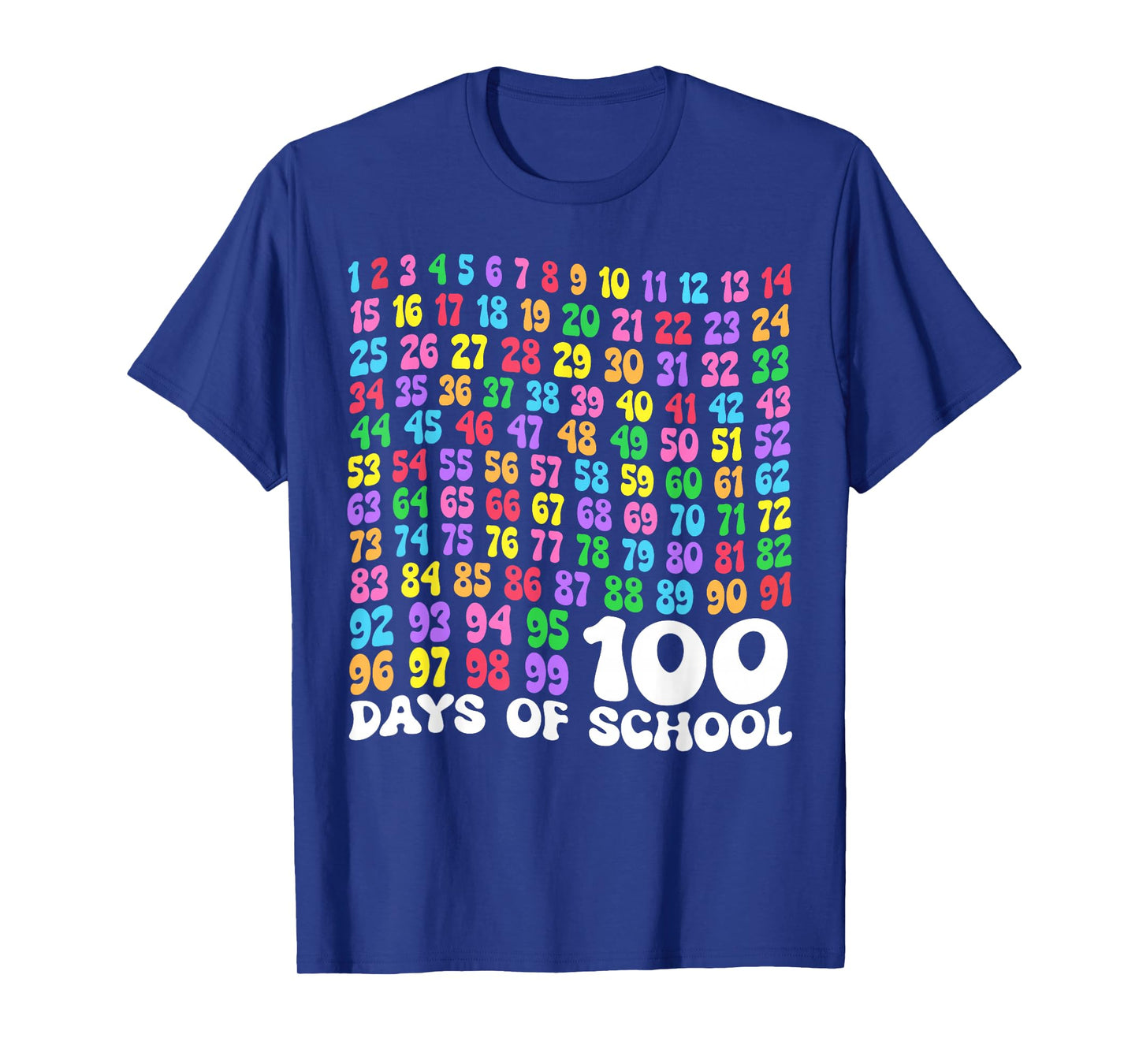 100th Day of School Teacher Kids 100 Days Math Numbers T-Shirt