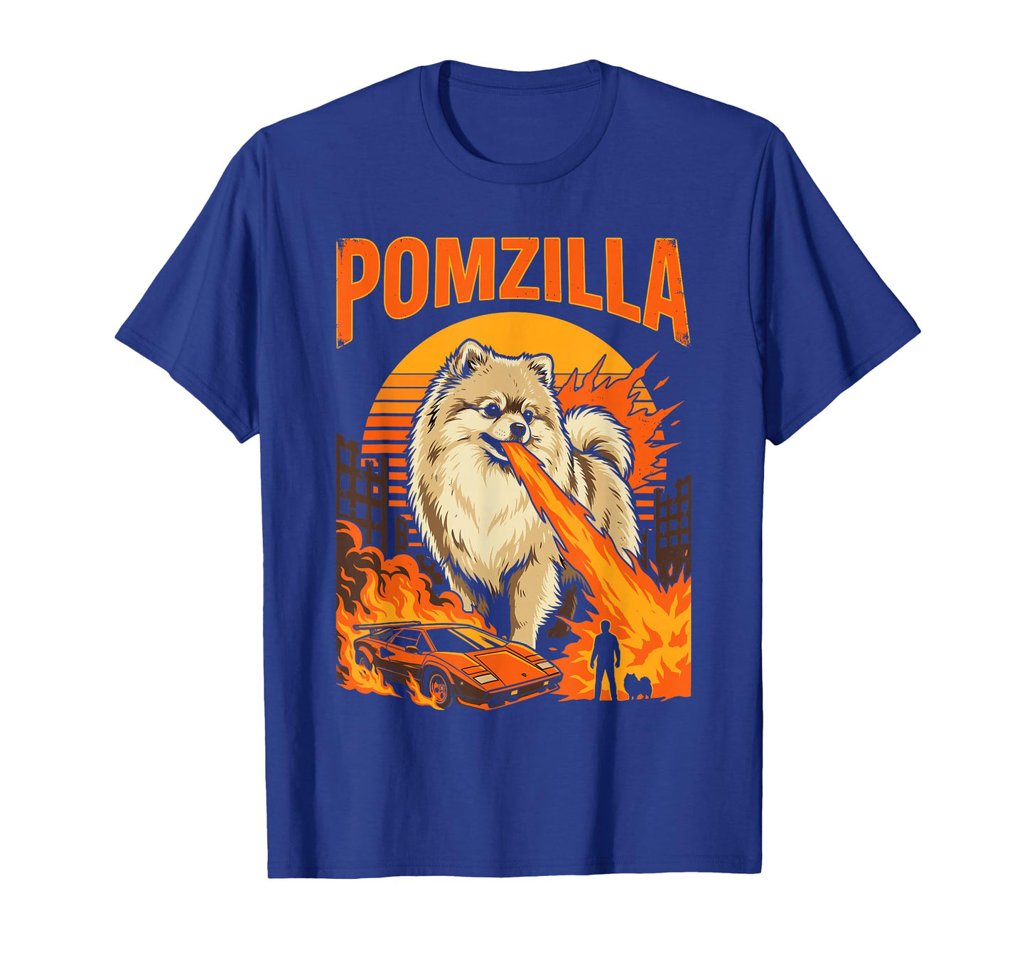 Funny Pomzilla Pom Pomeranian Dog Lover T T-Shirt