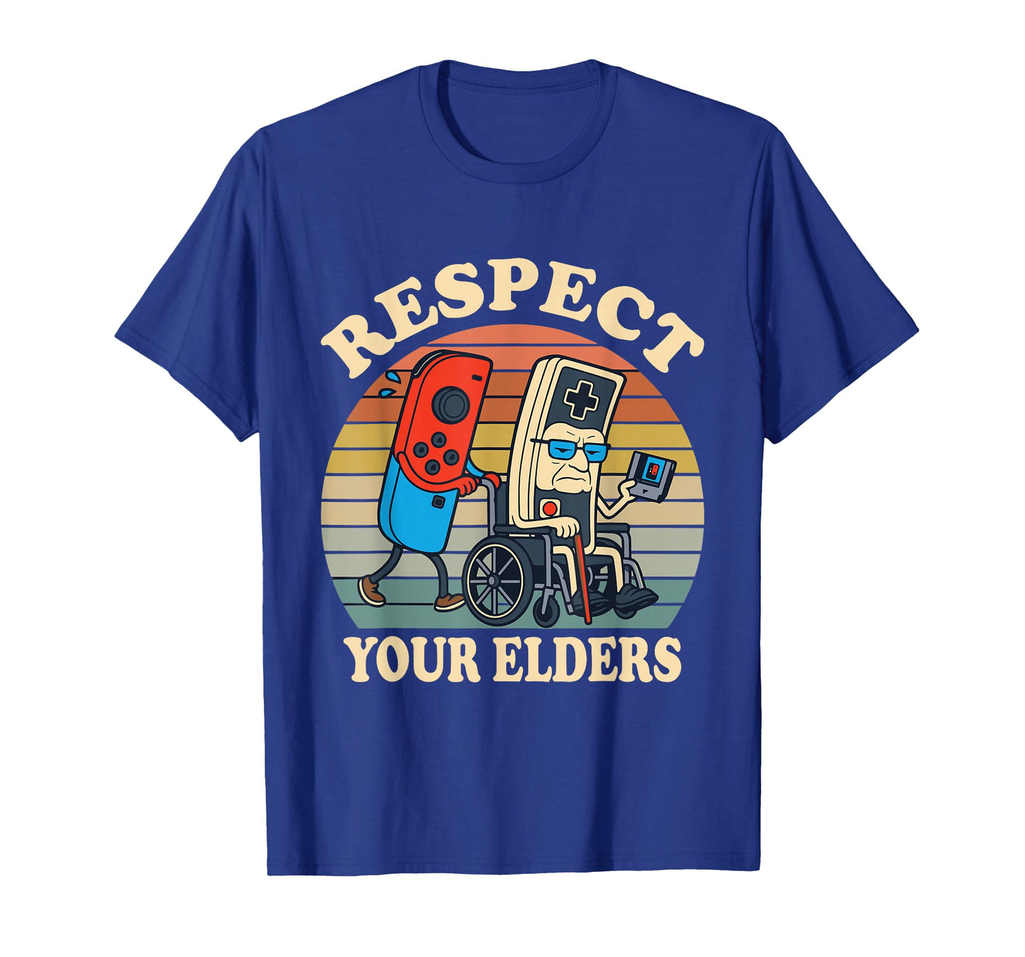 Respect Your Elders Retro Gaming Funny Controller 80s T-Shirt