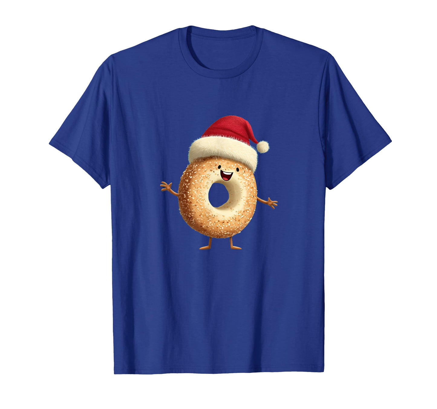 Smiling Christmas Bagel Snack T-Shirt