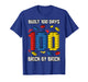 Built 100 Days Brick by Brick 100 Days of School T-Shirt