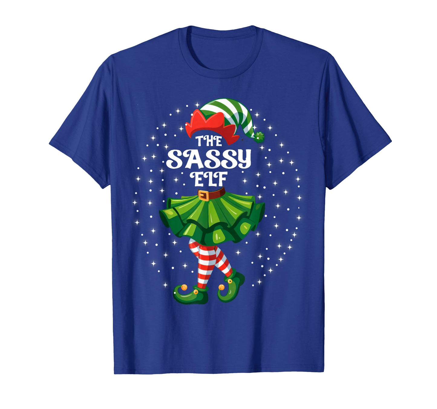 The Sassy Elf Xmas Family Matching Mom Women Girls T-Shirt