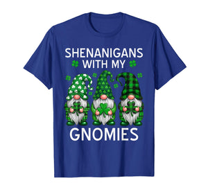 Shenanigans with My Gnomies Shamrock St Patrick's Day Gnome T-Shirt