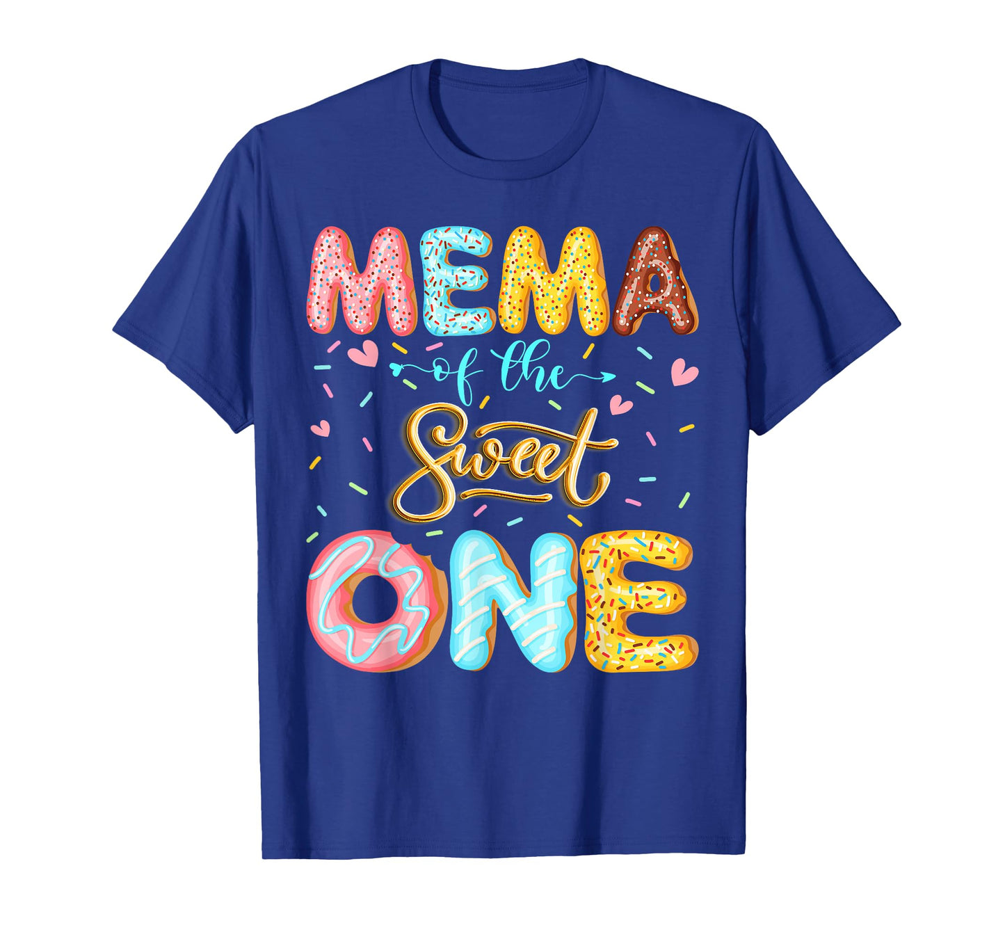 Mema of The Sweet One 1st Birthday Girl Donut Lover T-Shirt