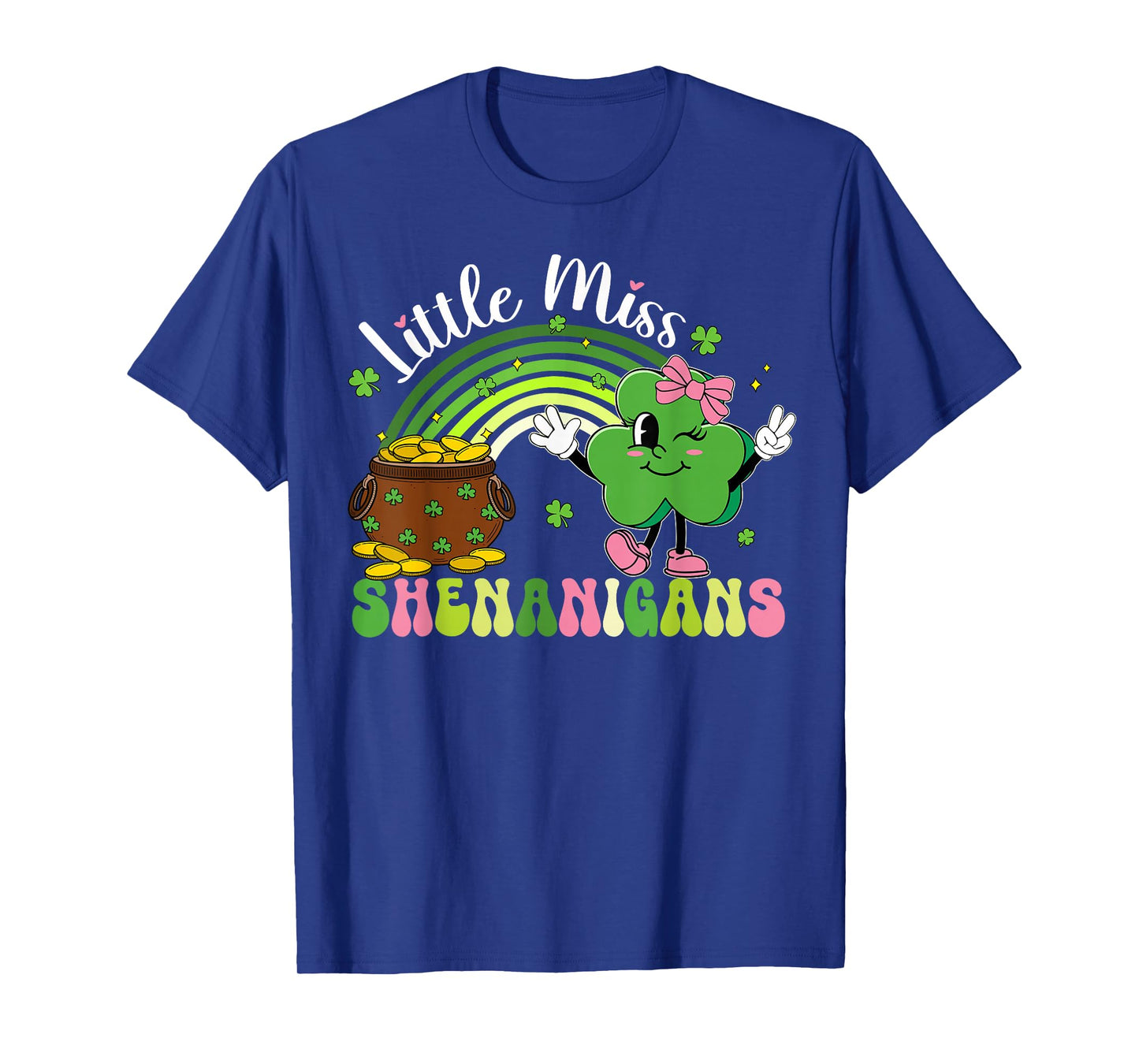 Little Miss Shenanigans St Patricks Day Kids Girls Toddler T-Shirt