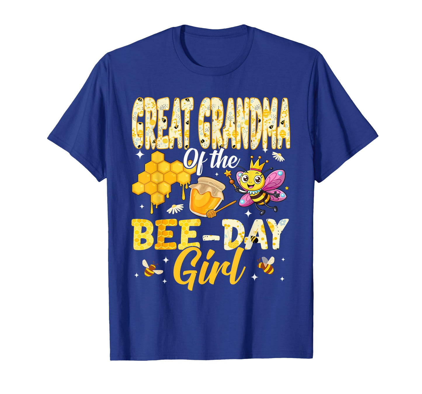 Great Grandma of The Bee Day Girl Birthday Family Matching T-Shirt