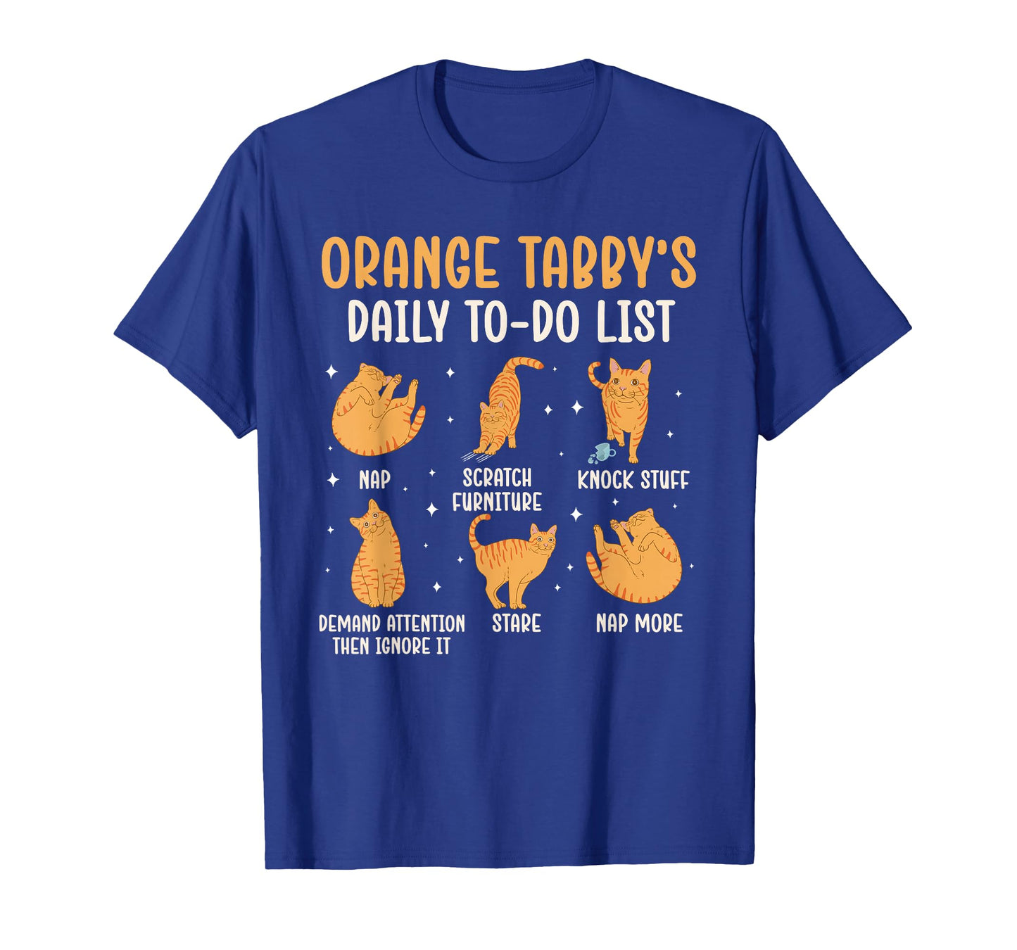 to Do List Orange Tabby Cat Owner Orange Tabby Cat Lover T-Shirt