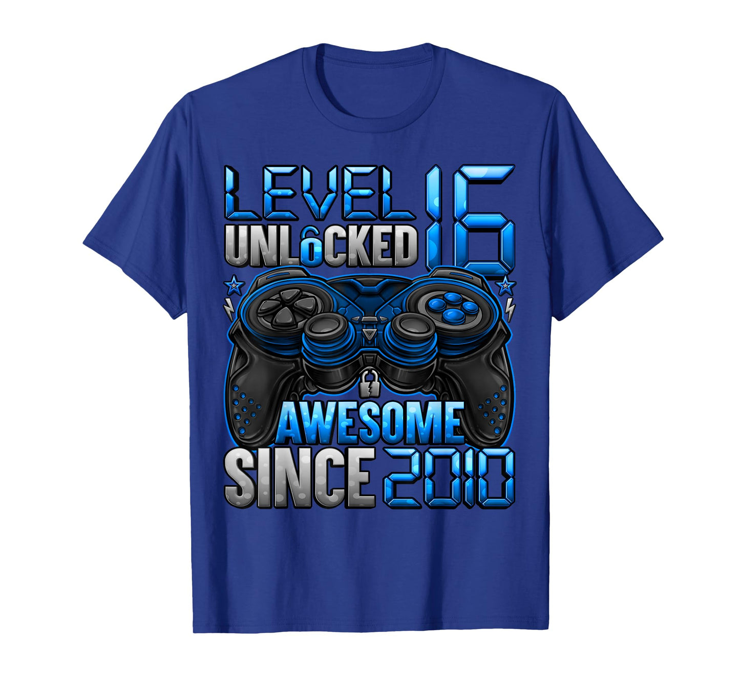 Level 16 Unlocked 16 Year Old Gifts Boys 16th Birthday Boy T-Shirt