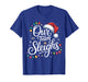 Our Team Sleighs Christmas Lights Red Santa Hat Xmas Family T-Shirt