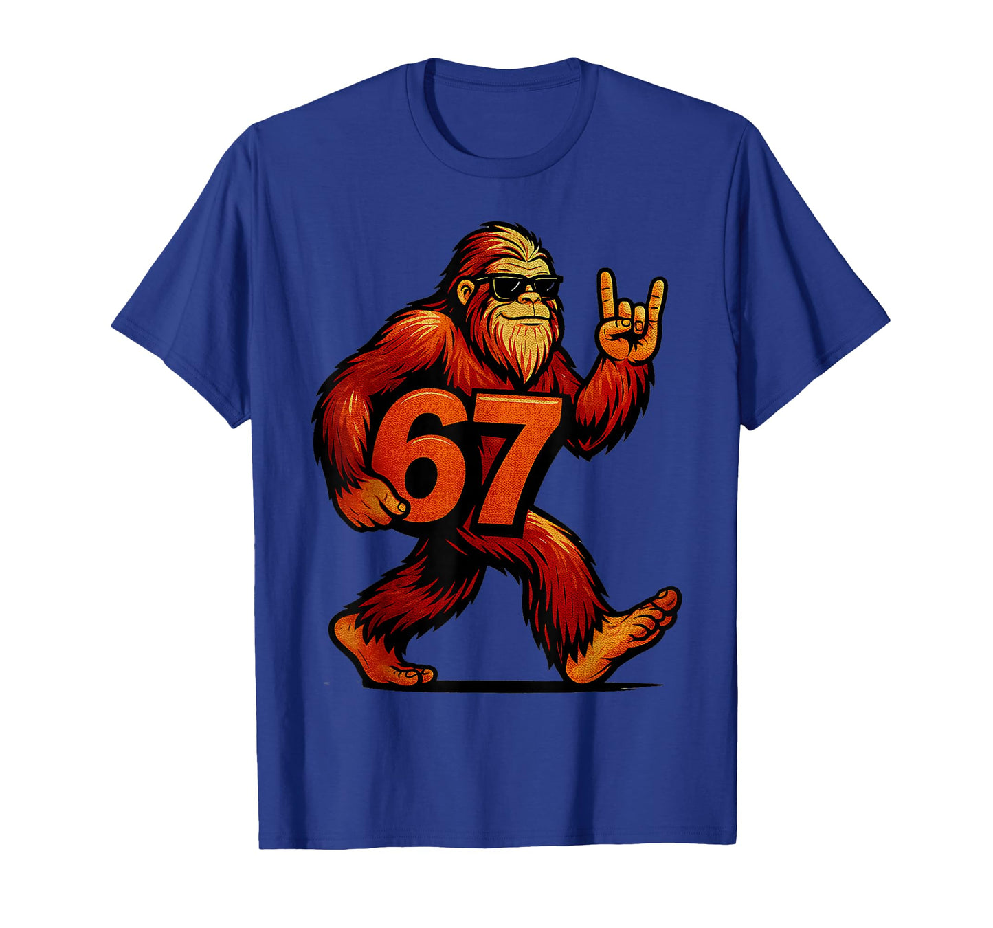 67 Funny Six Seven Gen Alpha Slang Bigfoot T-Shirt
