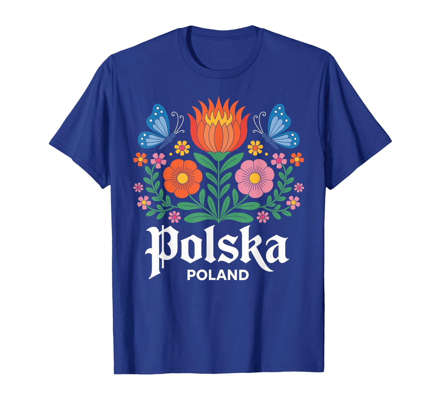 Polish Folk Art Floral Poland Polish Dyngus Day T-Shirt