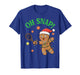 Funny Gingerbread Tennis Christmas Cookie Oh Snap Santa Hat T-Shirt