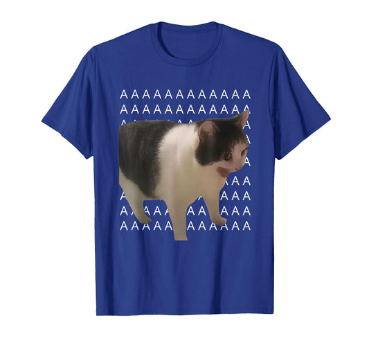 AAAAA Cat Meme Funny Screaming Cat T-Shirt