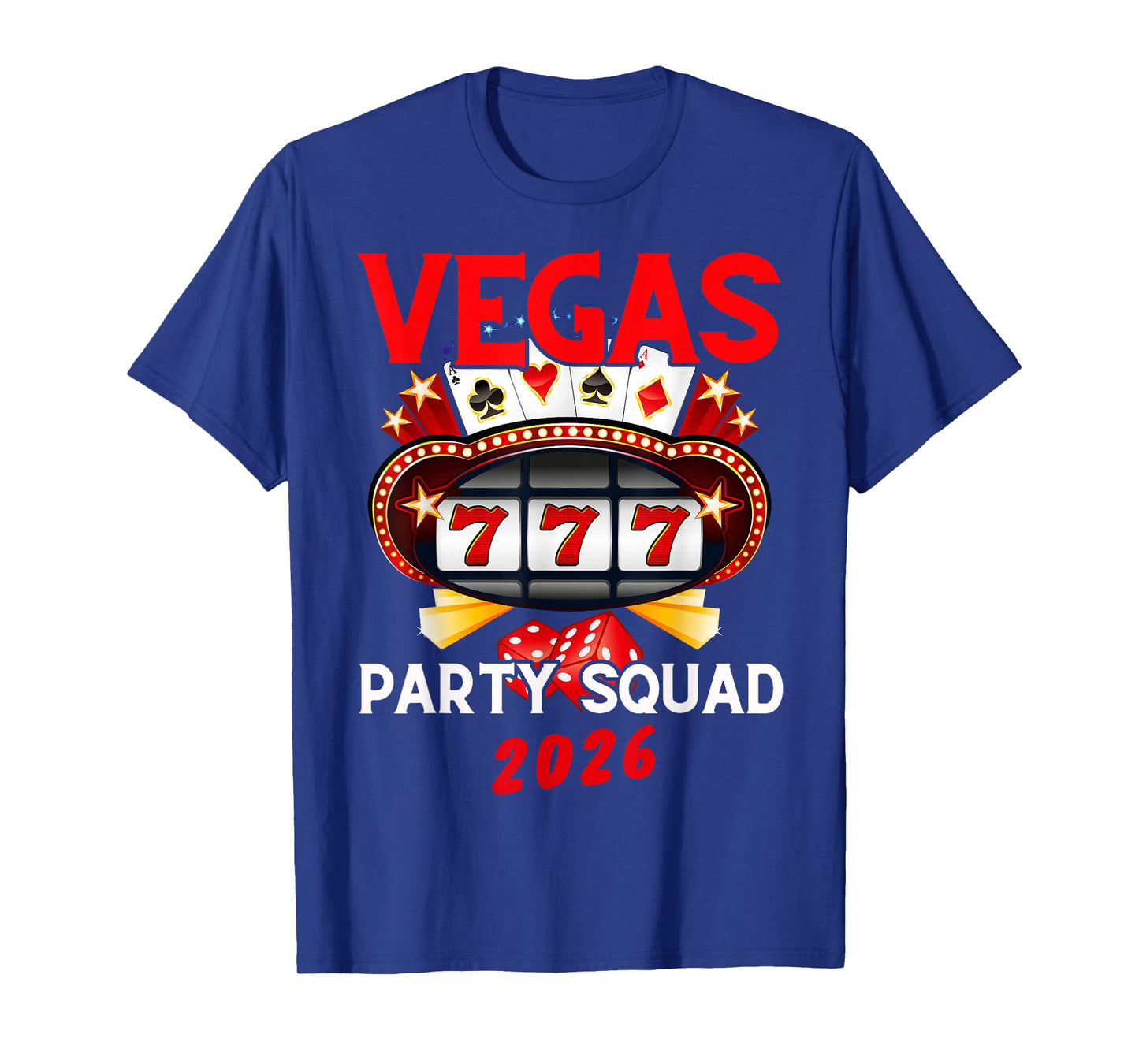 Vegas Squad Party 2026 Las Vegas Family Trip Group Matching T-Shirt