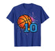10th Birthday Basketball 10 Year Old Bday Player Boys Kids T-Shirt