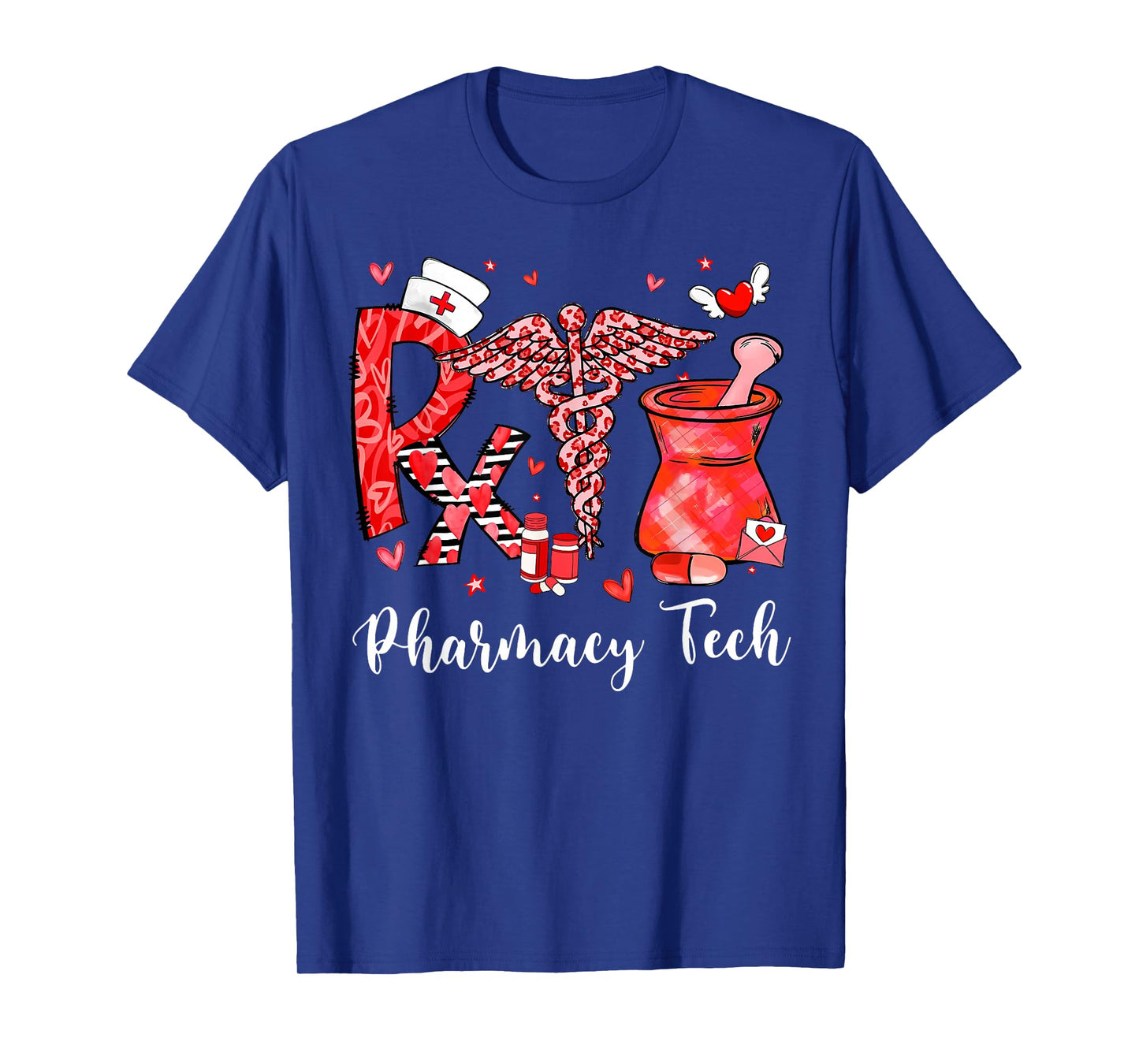 Rx Nurse Pharmacy Tech Valentines Day PharmD Pharmacist T-Shirt