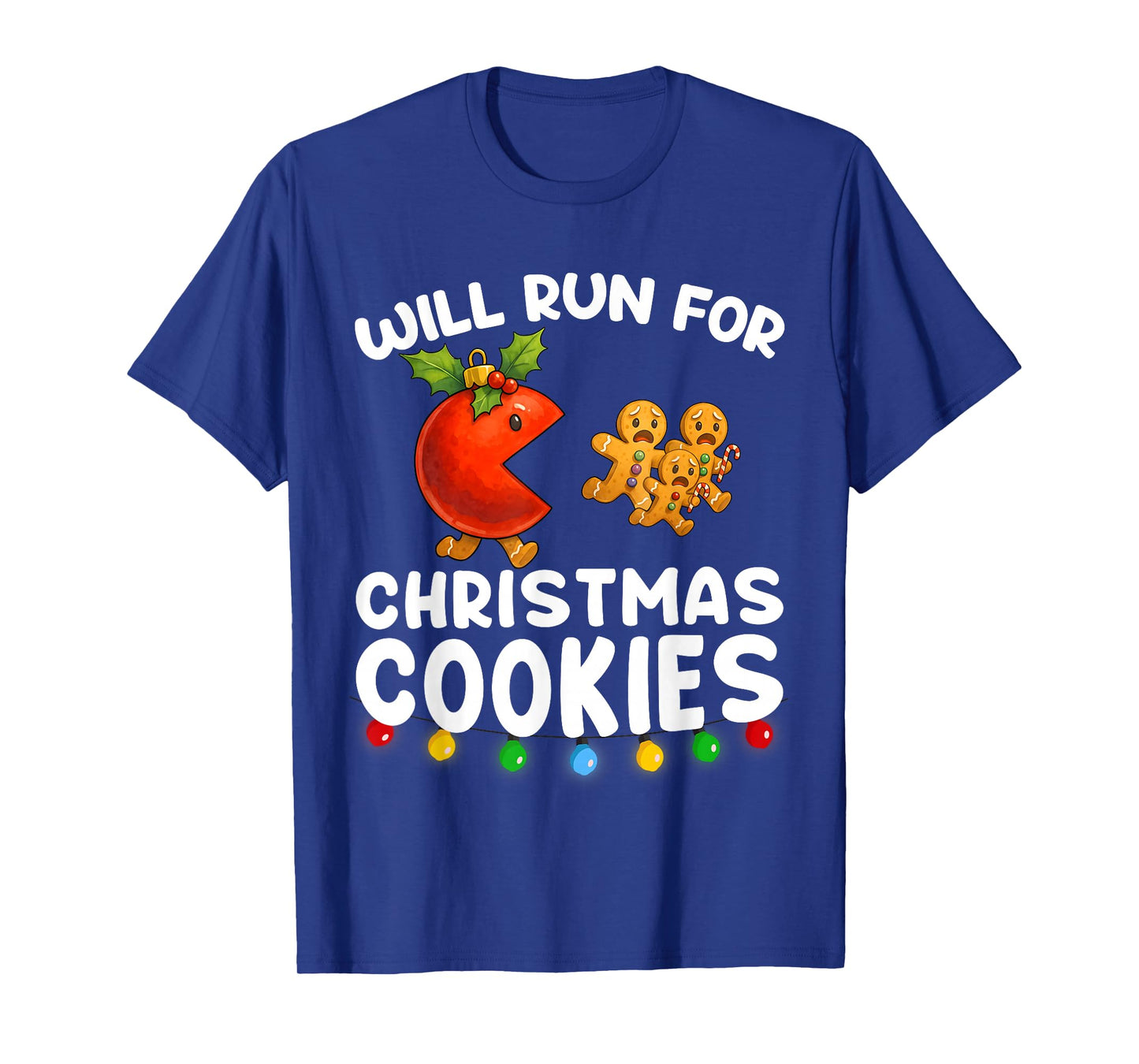 Will Run for Christmas Cookies Christmas Running Shirt T-Shirt