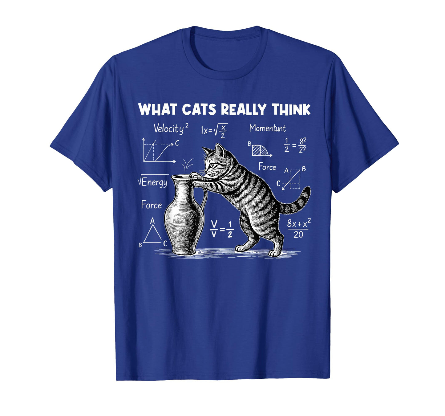 What Cats Really Think Funny Cat Physics Science Teacher T-Shirt