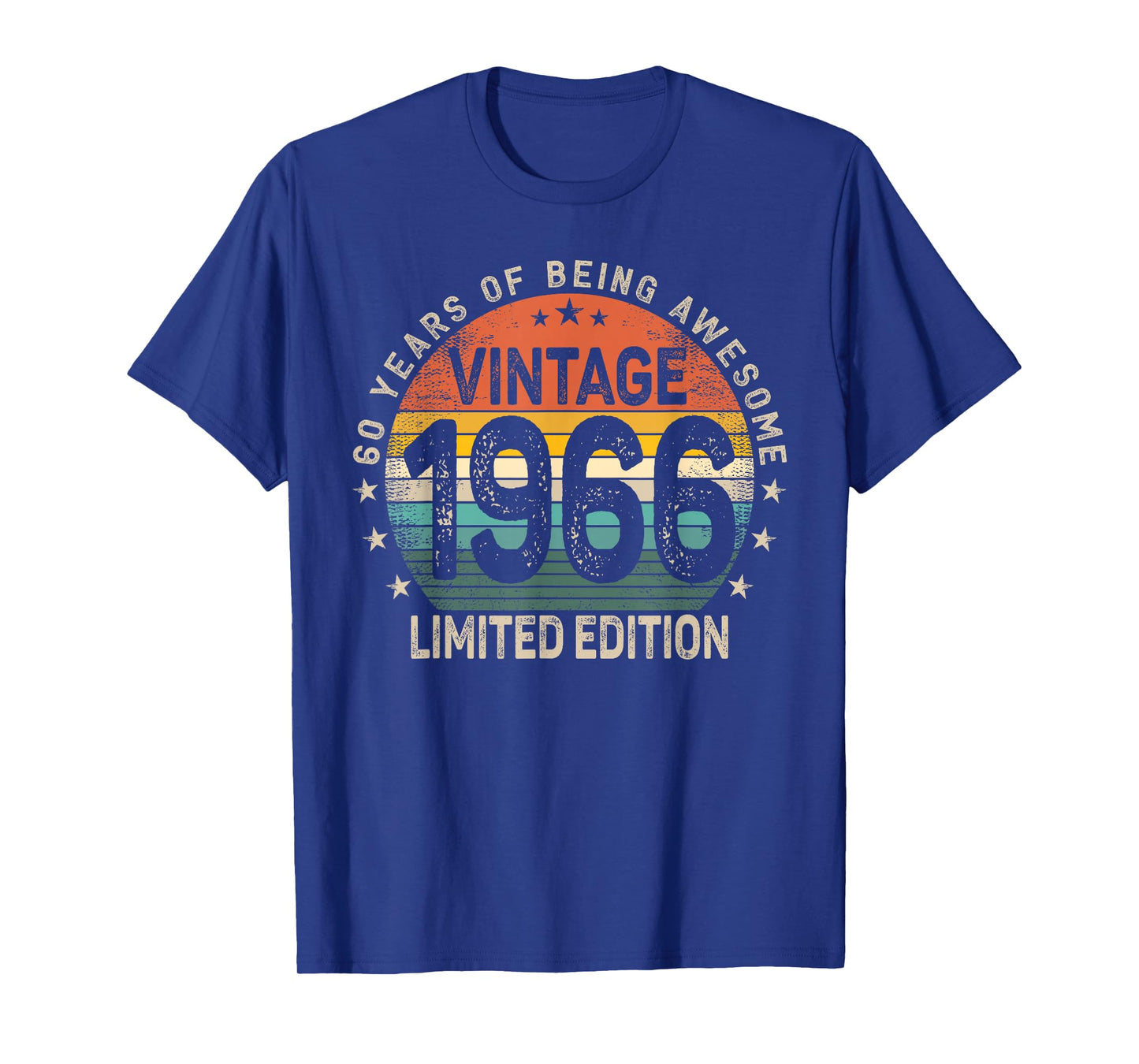 60 Years Old 1966 Vintage 60th Birthday Men Women T-Shirt