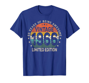 60 Years Old 1966 Vintage 60th Birthday Men Women T-Shirt