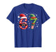 Funny Six Seven 6 7 Meme Christmas Humor Santa Elf Number T-Shirt