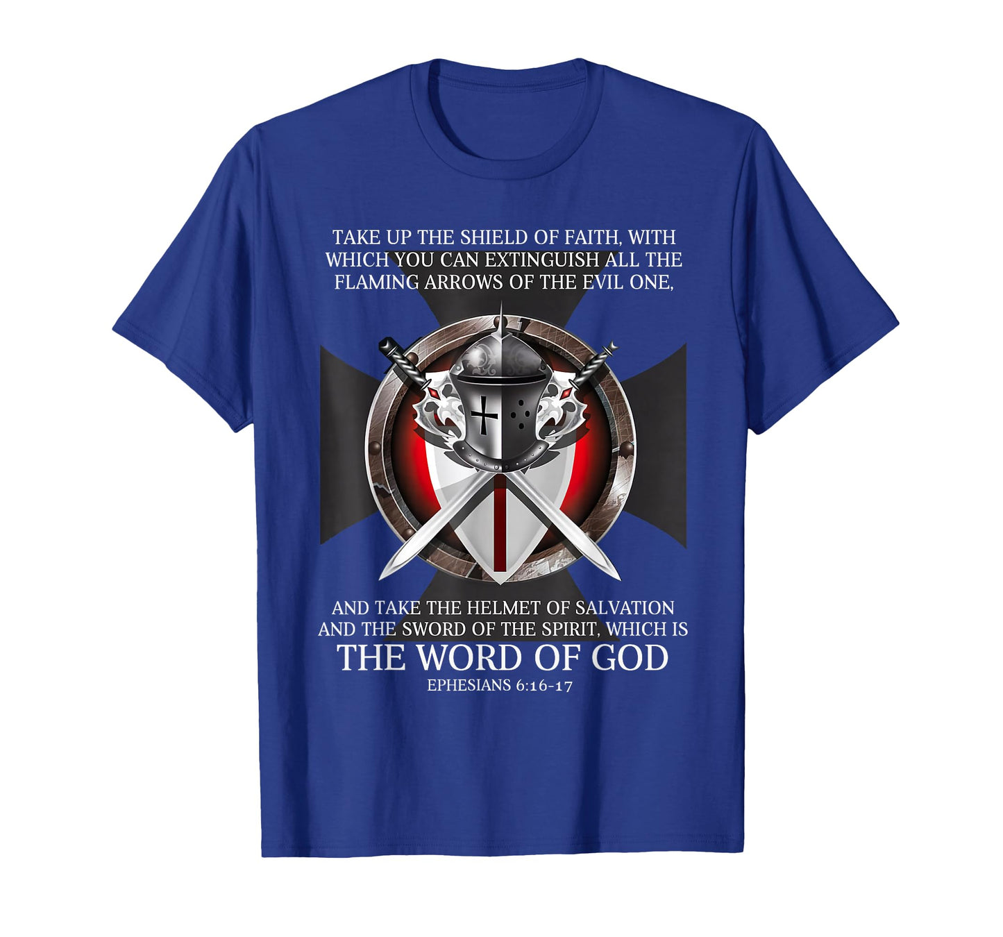 Knight Templar Christian Warrior The Shield of Faith T-Shirt