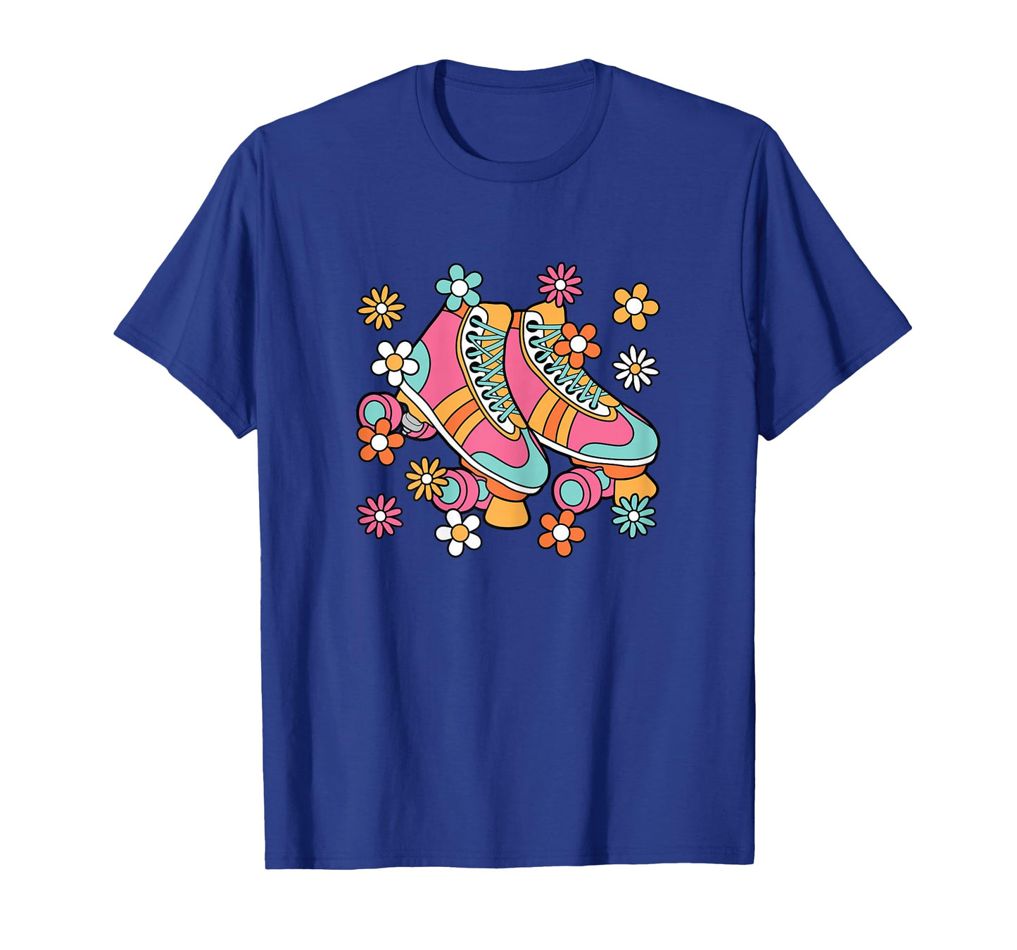 Roller Skating Cute Roller Skater Skate 70s 80s Women Girls T-Shirt