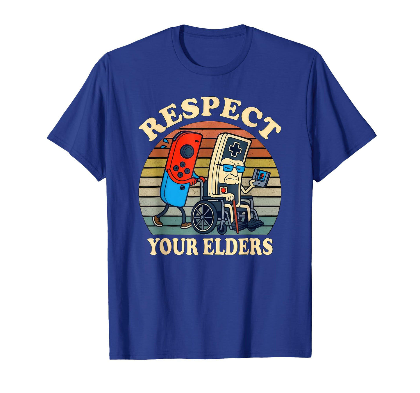 Respect Your Elders Gaming Control Retro Funny Gamer T-Shirt