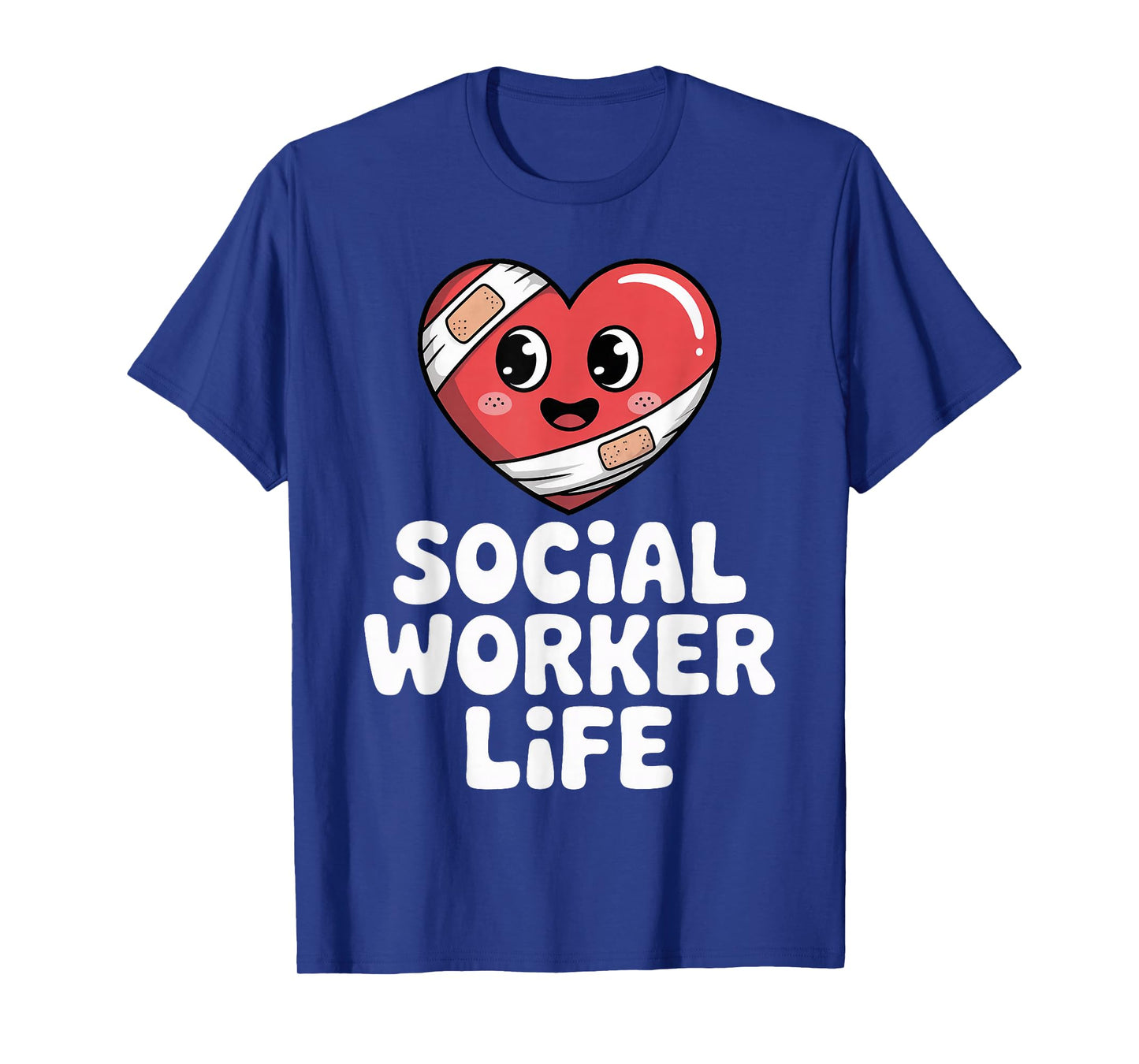Social Worker Life Heart Character Caring Graphic T-Shirt