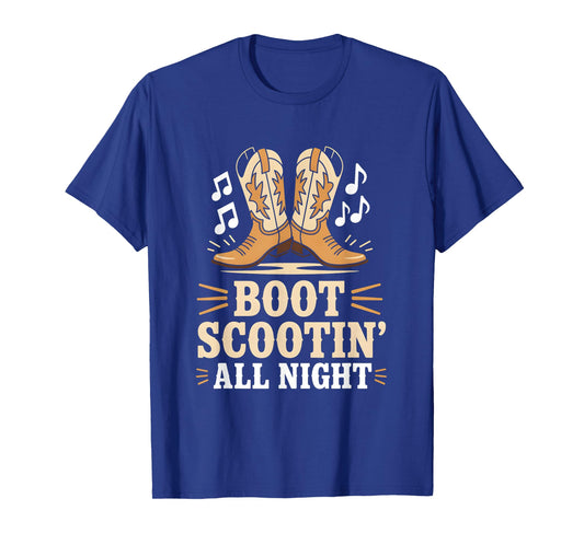 Boot Scootin’ All Night Country Line Dancer T-Shirt