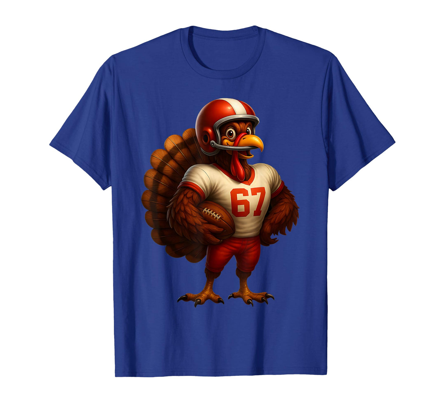 Turkey Football Player Six Seven 6 7 Meme Thanksgiving T-Shirt