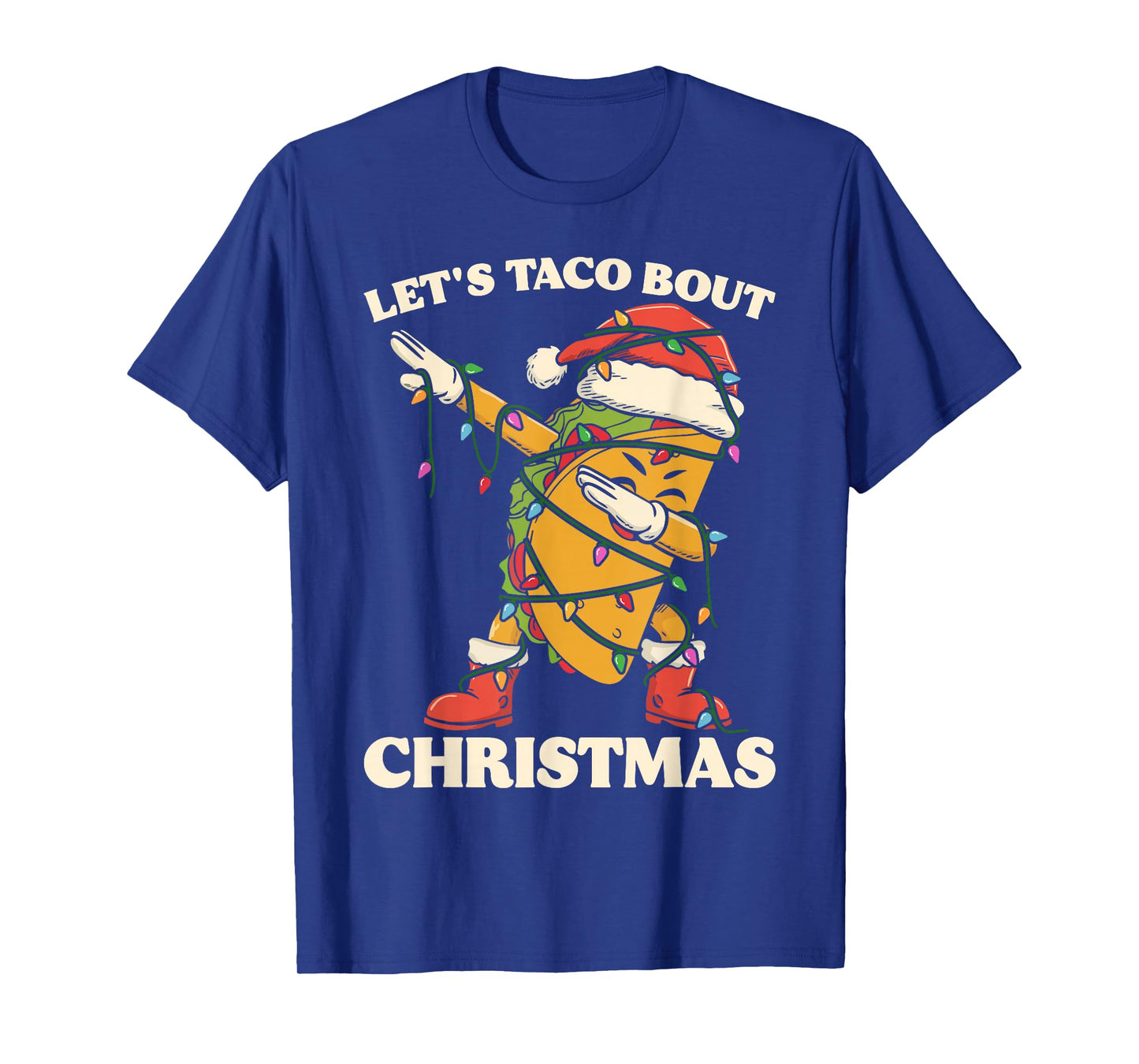 Let's Taco Bout Christmas Dabbing Santa Funny Mexican Dab T-Shirt