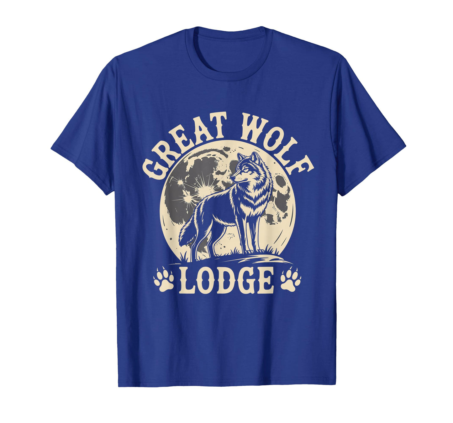 Great Wolf Lodge Howling Wolf Full Moon Nature Scene T-Shirt